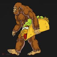 Bigfoot Carrying Taco Funny Cinco De Mayo Sasquatch Funny Women's Hoodie thumb 2