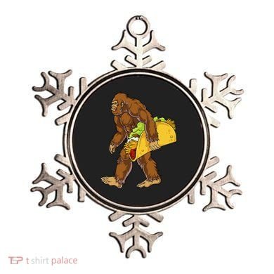 Bigfoot Carrying Taco Funny Cinco De Mayo Sasquatch Funny Ornament