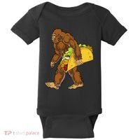 Bigfoot Carrying Taco Funny Cinco De Mayo Sasquatch Funny Baby Bodysuit thumb 0