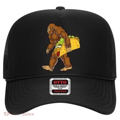 Bigfoot Carrying Taco Funny Cinco De Mayo Sasquatch Funny Hat
