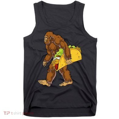 Bigfoot Carrying Taco Funny Cinco De Mayo Sasquatch Funny Tank Top