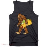 Bigfoot Carrying Taco Funny Cinco De Mayo Sasquatch Funny Tank Top thumb 0