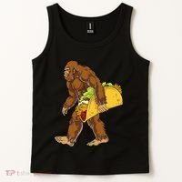 Bigfoot Carrying Taco Funny Cinco De Mayo Sasquatch Funny Tank Top thumb 2