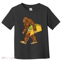 Bigfoot Carrying Taco Funny Cinco De Mayo Sasquatch Funny Toddler T-Shirt thumb 0