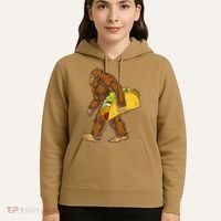 Bigfoot Carrying Taco Funny Cinco De Mayo Sasquatch Funny Hoodie thumb 5