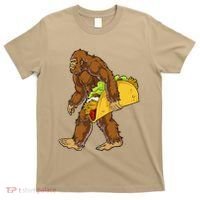 Bigfoot Carrying Taco Funny Cinco De Mayo Sasquatch Funny T-Shirt thumb 0