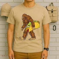 Bigfoot Carrying Taco Funny Cinco De Mayo Sasquatch Funny T-Shirt thumb 6