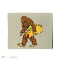 Bigfoot Carrying Taco Funny Cinco De Mayo Sasquatch Funny Mousepad thumb 0