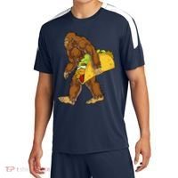 Bigfoot Carrying Taco Funny Cinco De Mayo Sasquatch Funny Sport-Tek Competitor United Soccer Jersey thumb 0