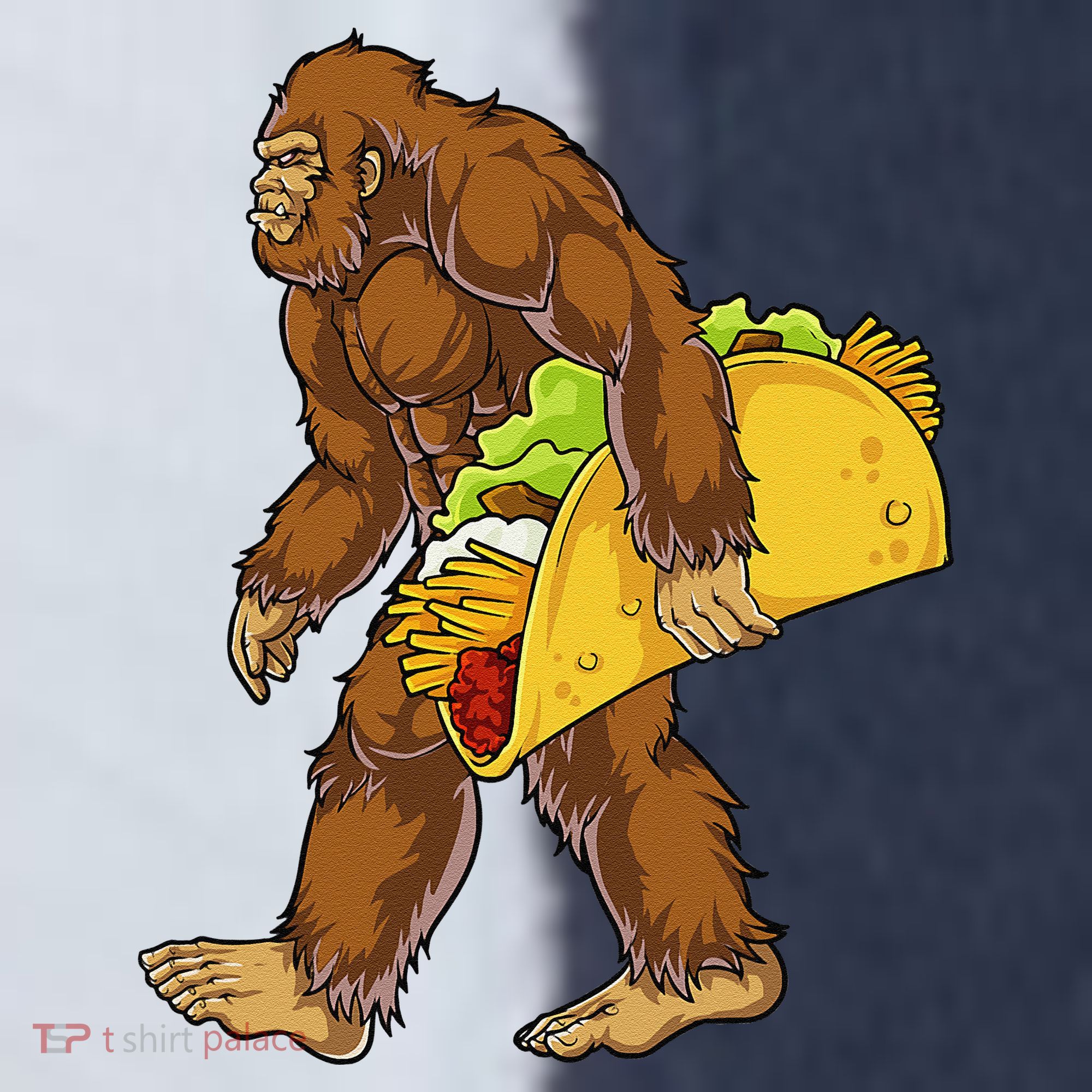Bigfoot Carrying Taco Funny Cinco De Mayo Sasquatch Funny Sport-Tek Competitor United Soccer Jersey