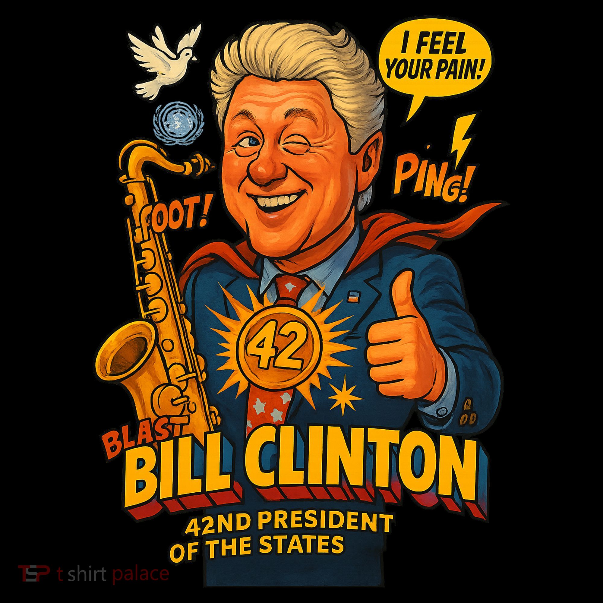 Bill Clinton The Presidential Chronicles Women's Hoodie