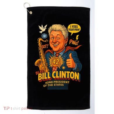 Bill Clinton The Presidential Chronicles Golf Towel