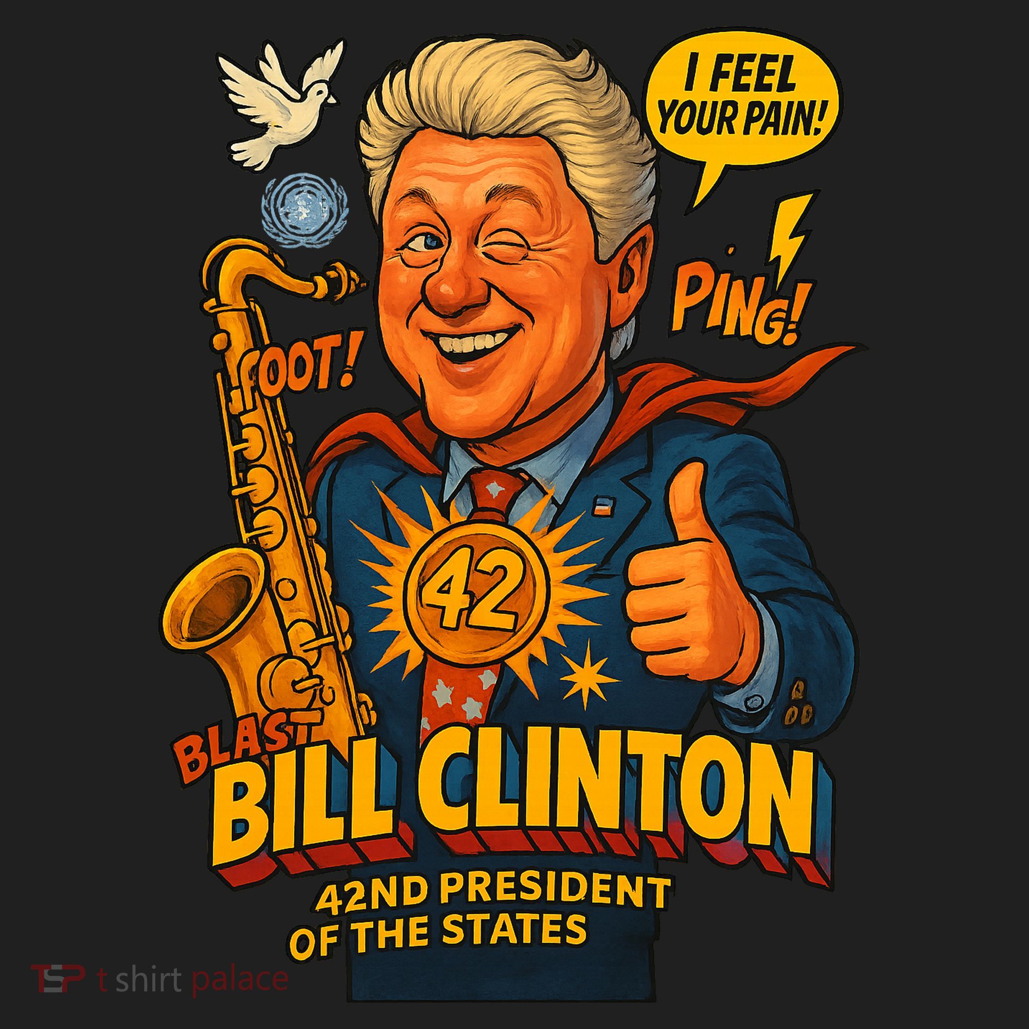 Bill Clinton The Presidential Chronicles Golf Towel