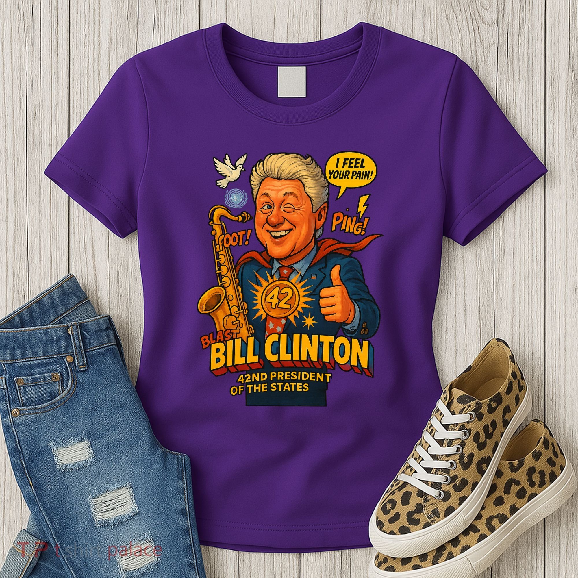 Bill Clinton The Presidential Chronicles Women's T-Shirt