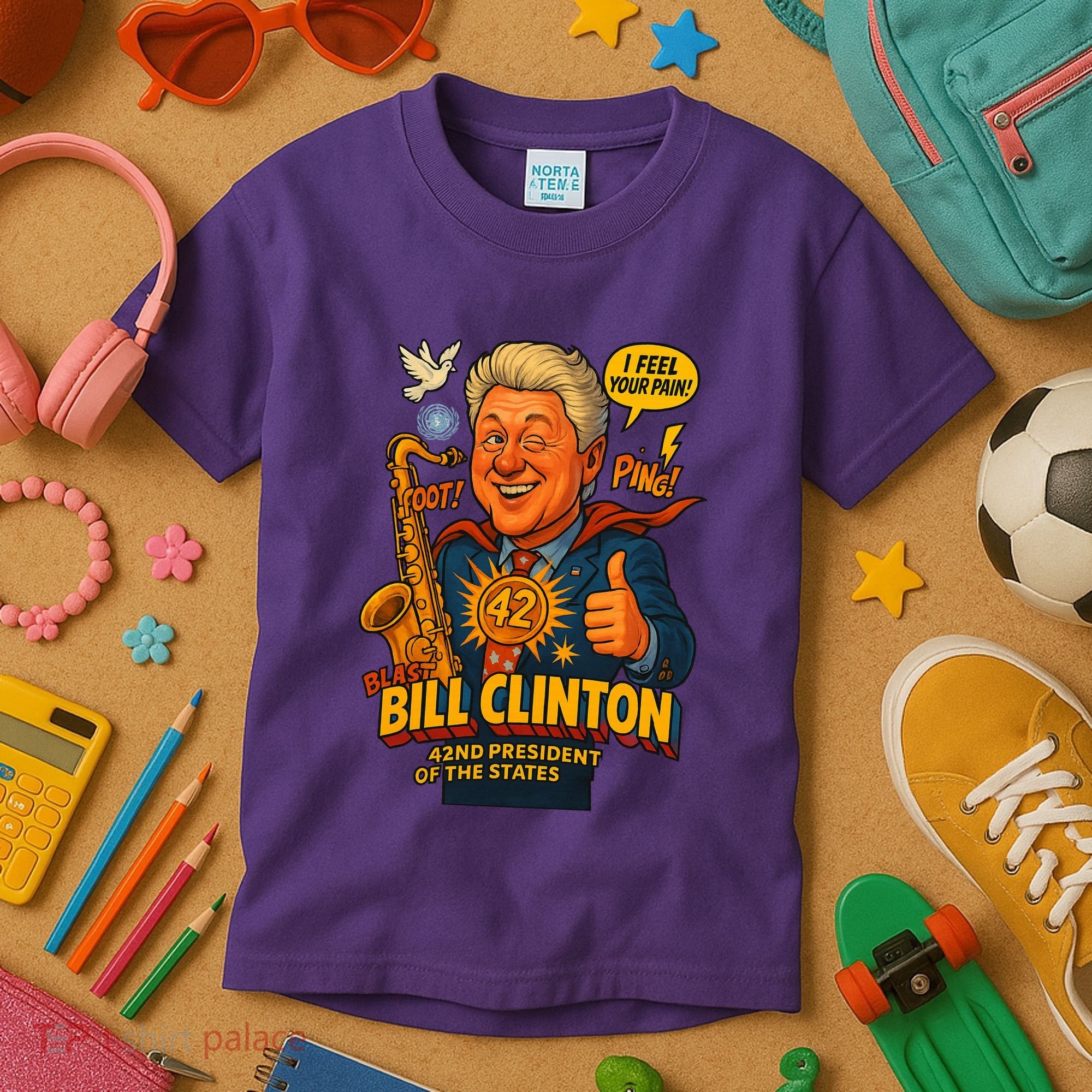Bill Clinton The Presidential Chronicles Kids T-Shirt