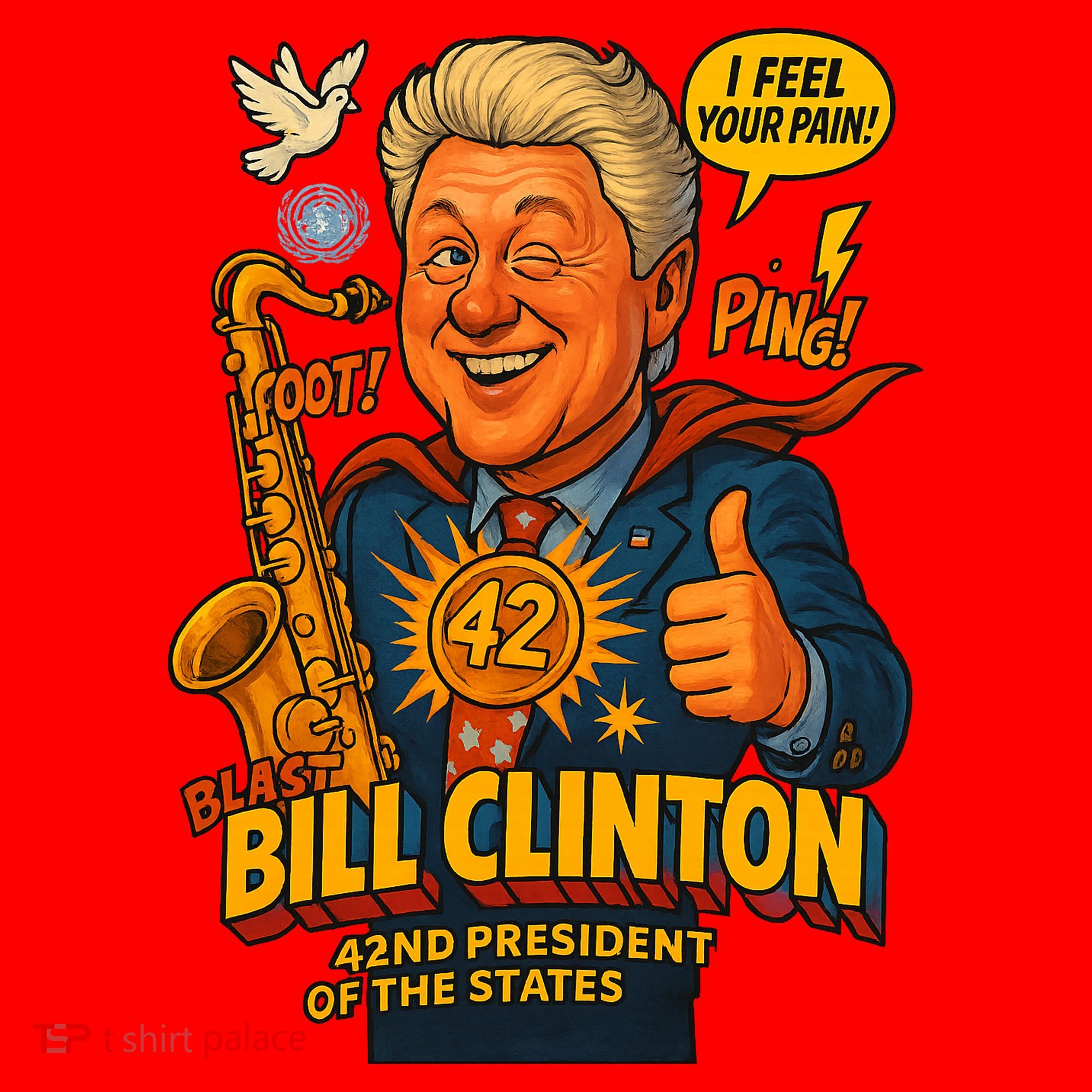 Bill Clinton The Presidential Chronicles Santa Hat