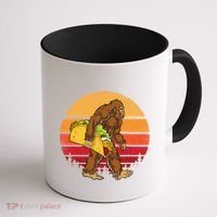 Bigfoot Carrying Taco Funny Cinco De Mayo Sasquatch Gift Coffee Mug thumb 1