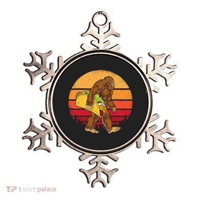 Bigfoot Carrying Taco Funny Cinco De Mayo Sasquatch Gift Ornament