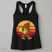 Bigfoot Carrying Taco Funny Cinco De Mayo Sasquatch Gift Women's Tank Top thumb 3