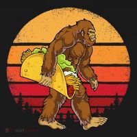 Bigfoot Carrying Taco Funny Cinco De Mayo Sasquatch Gift Women's Tank Top thumb 5