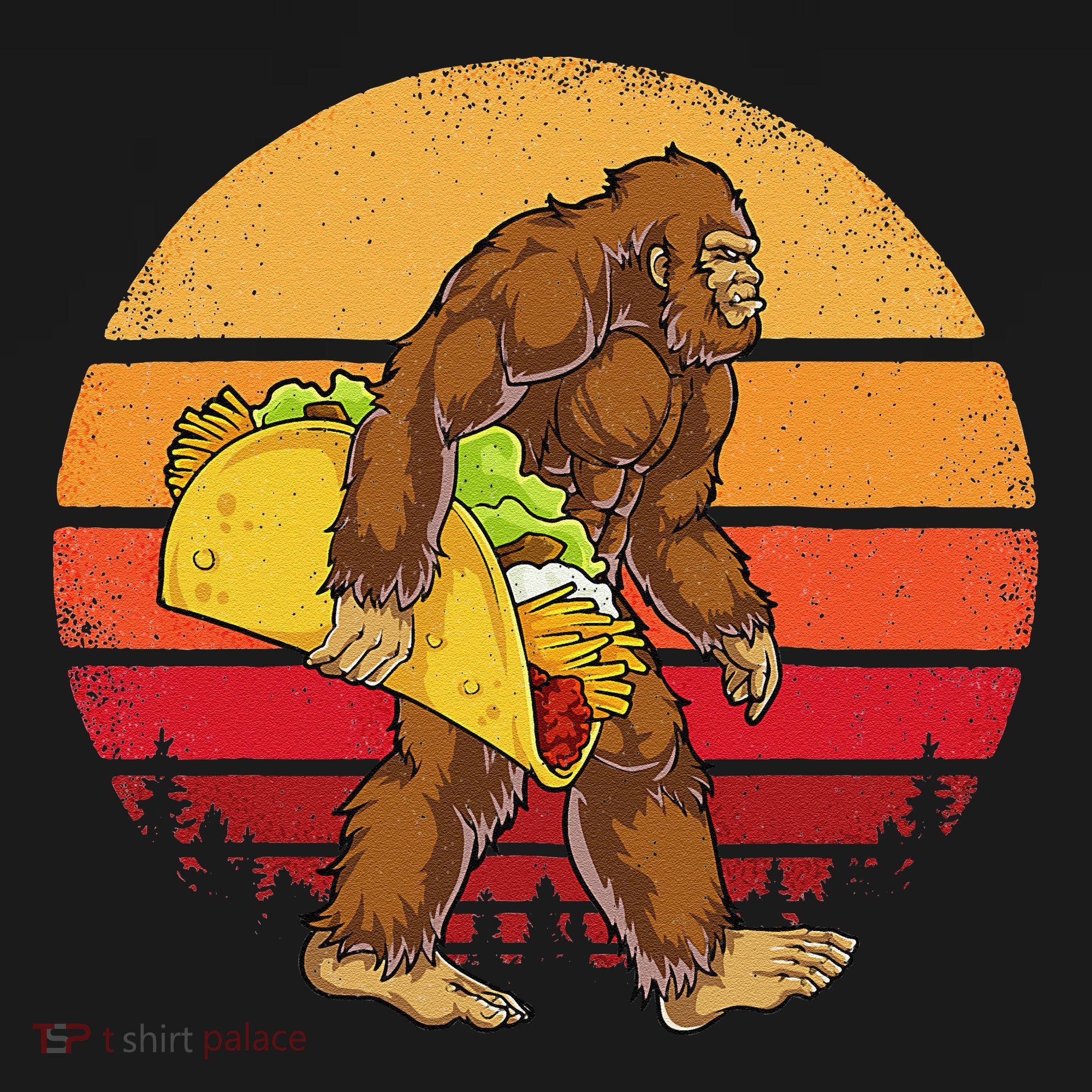 Bigfoot Carrying Taco Funny Cinco De Mayo Sasquatch Gift Women's Tank Top