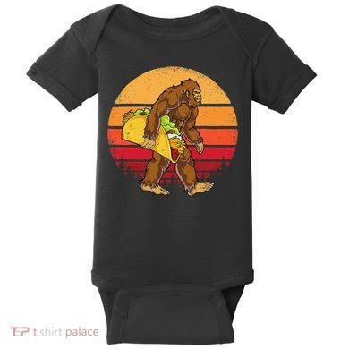 Bigfoot Carrying Taco Funny Cinco De Mayo Sasquatch Gift Baby Bodysuit
