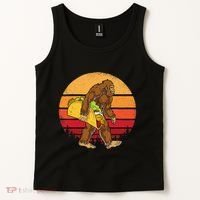 Bigfoot Carrying Taco Funny Cinco De Mayo Sasquatch Gift Tank Top thumb 2