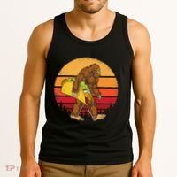 Bigfoot Carrying Taco Funny Cinco De Mayo Sasquatch Gift Tank Top thumb 3