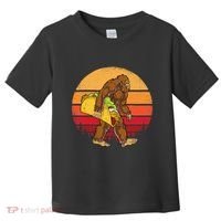 Bigfoot Carrying Taco Funny Cinco De Mayo Sasquatch Gift Toddler T-Shirt thumb 0