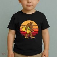 Bigfoot Carrying Taco Funny Cinco De Mayo Sasquatch Gift Toddler T-Shirt thumb 2