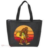 Bigfoot Carrying Taco Funny Cinco De Mayo Sasquatch Gift Tote Bag thumb 0