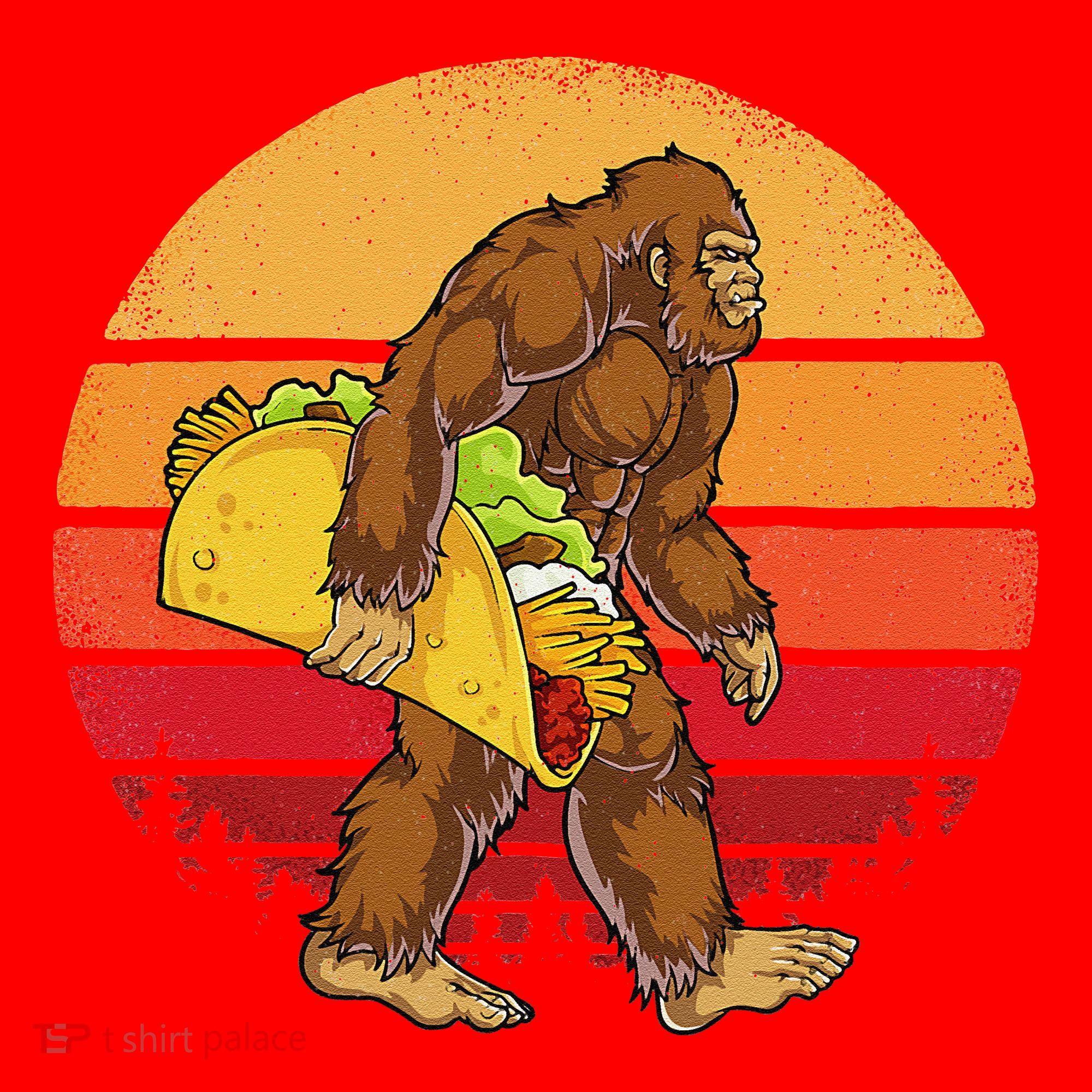 Bigfoot Carrying Taco Funny Cinco De Mayo Sasquatch Gift Santa Hat