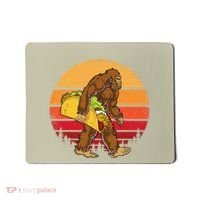 Bigfoot Carrying Taco Funny Cinco De Mayo Sasquatch Gift Mousepad thumb 0