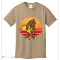Bigfoot Carrying Taco Funny Cinco De Mayo Sasquatch Gift Kids T-Shirt thumb 0