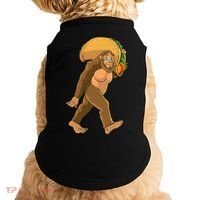 Bigfoot Carrying Taco Funny Cinco De Mayo Sasquatch Love Doggie Tank thumb 0