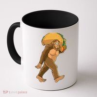 Bigfoot Carrying Taco Funny Cinco De Mayo Sasquatch Love Coffee Mug thumb 0