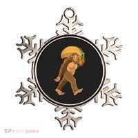 Bigfoot Carrying Taco Funny Cinco De Mayo Sasquatch Love Ornament thumb 0