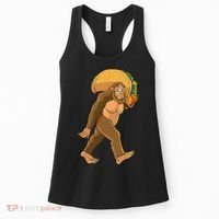 Bigfoot Carrying Taco Funny Cinco De Mayo Sasquatch Love Women's Tank Top thumb 0