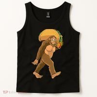 Bigfoot Carrying Taco Funny Cinco De Mayo Sasquatch Love Tank Top thumb 2