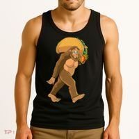 Bigfoot Carrying Taco Funny Cinco De Mayo Sasquatch Love Tank Top thumb 3