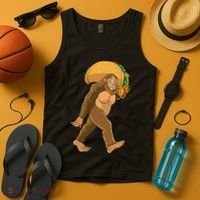 Bigfoot Carrying Taco Funny Cinco De Mayo Sasquatch Love Tank Top thumb 4