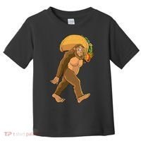 Bigfoot Carrying Taco Funny Cinco De Mayo Sasquatch Love Toddler T-Shirt thumb 0