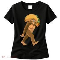 Bigfoot Carrying Taco Funny Cinco De Mayo Sasquatch Love Women's T-Shirt thumb 0