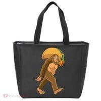 Bigfoot Carrying Taco Funny Cinco De Mayo Sasquatch Love Tote Bag thumb 0