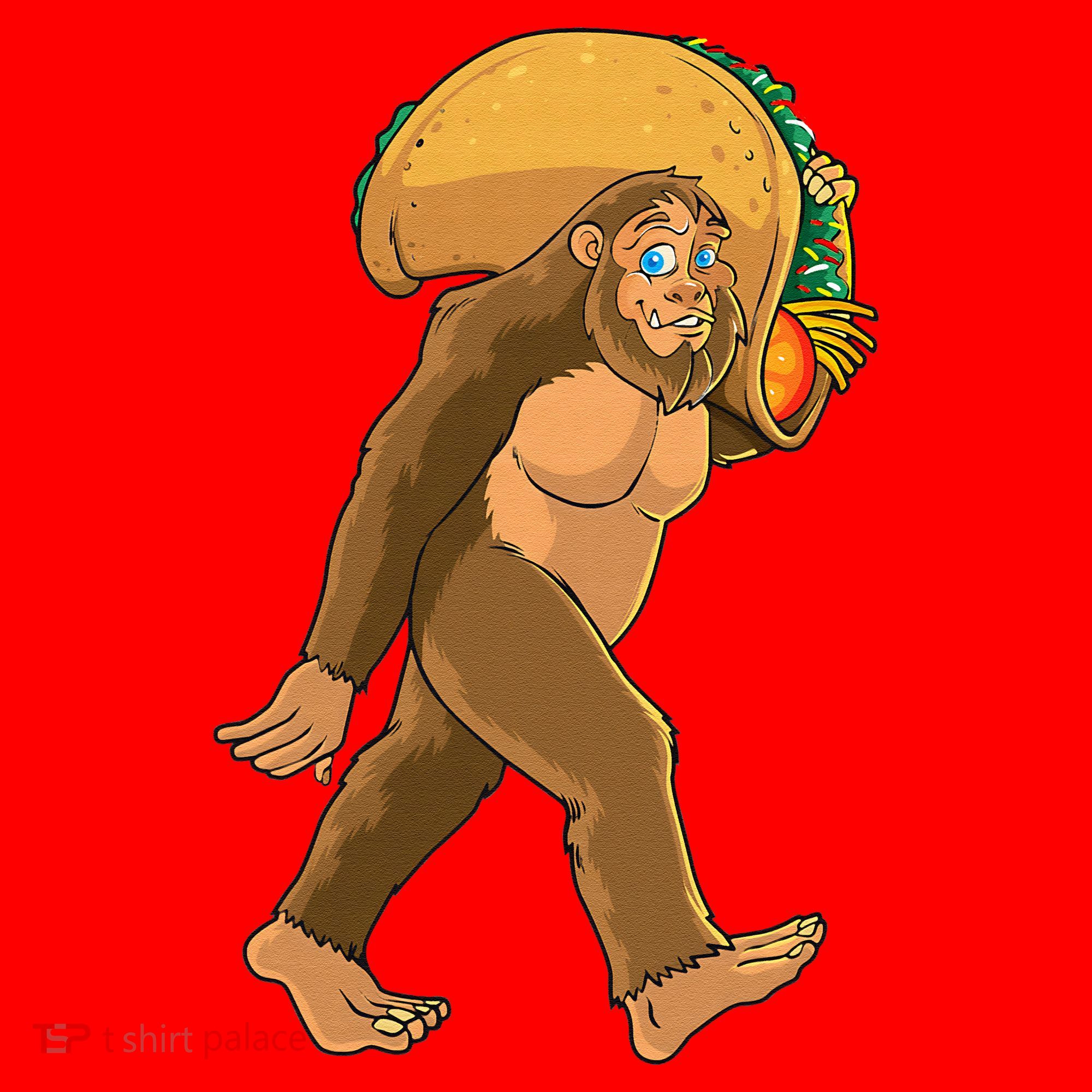 Bigfoot Carrying Taco Funny Cinco De Mayo Sasquatch Love Santa Hat