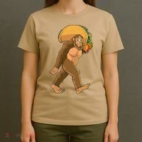Bigfoot Carrying Taco Funny Cinco De Mayo Sasquatch Love T-Shirt thumb 4