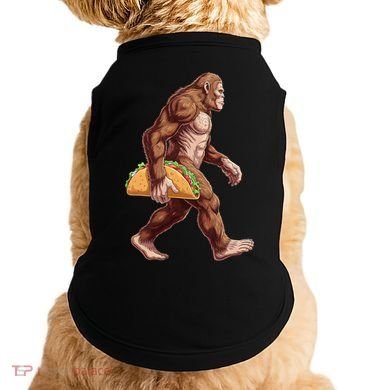 Bigfoot Carrying Taco Funny Cinco De Mayo Sasquatch Doggie Tank