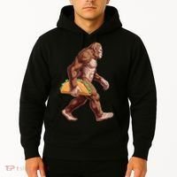 Bigfoot Carrying Taco Funny Cinco De Mayo Sasquatch Hoodie thumb 2