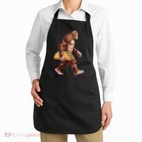 Bigfoot Carrying Taco Funny Cinco De Mayo Sasquatch Apron thumb 2