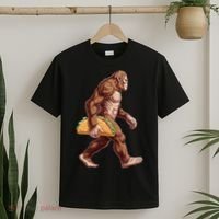 Bigfoot Carrying Taco Funny Cinco De Mayo Sasquatch T-Shirt thumb 2